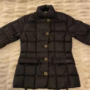 MISS SIXTY Down/Feather Filled Fitted Puffer Jacket in Black